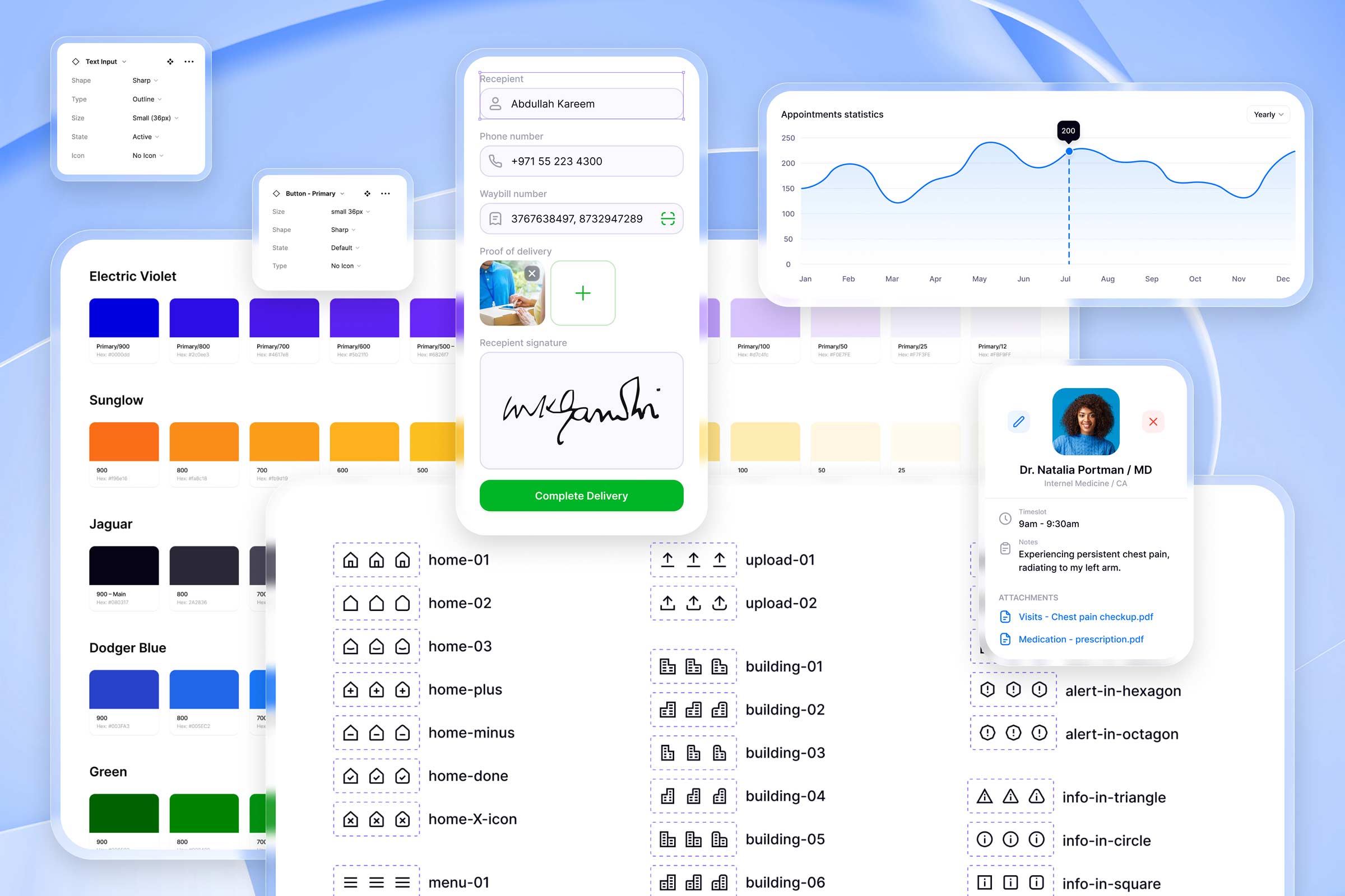 Jayhun UI — proprietary design system and icon library
